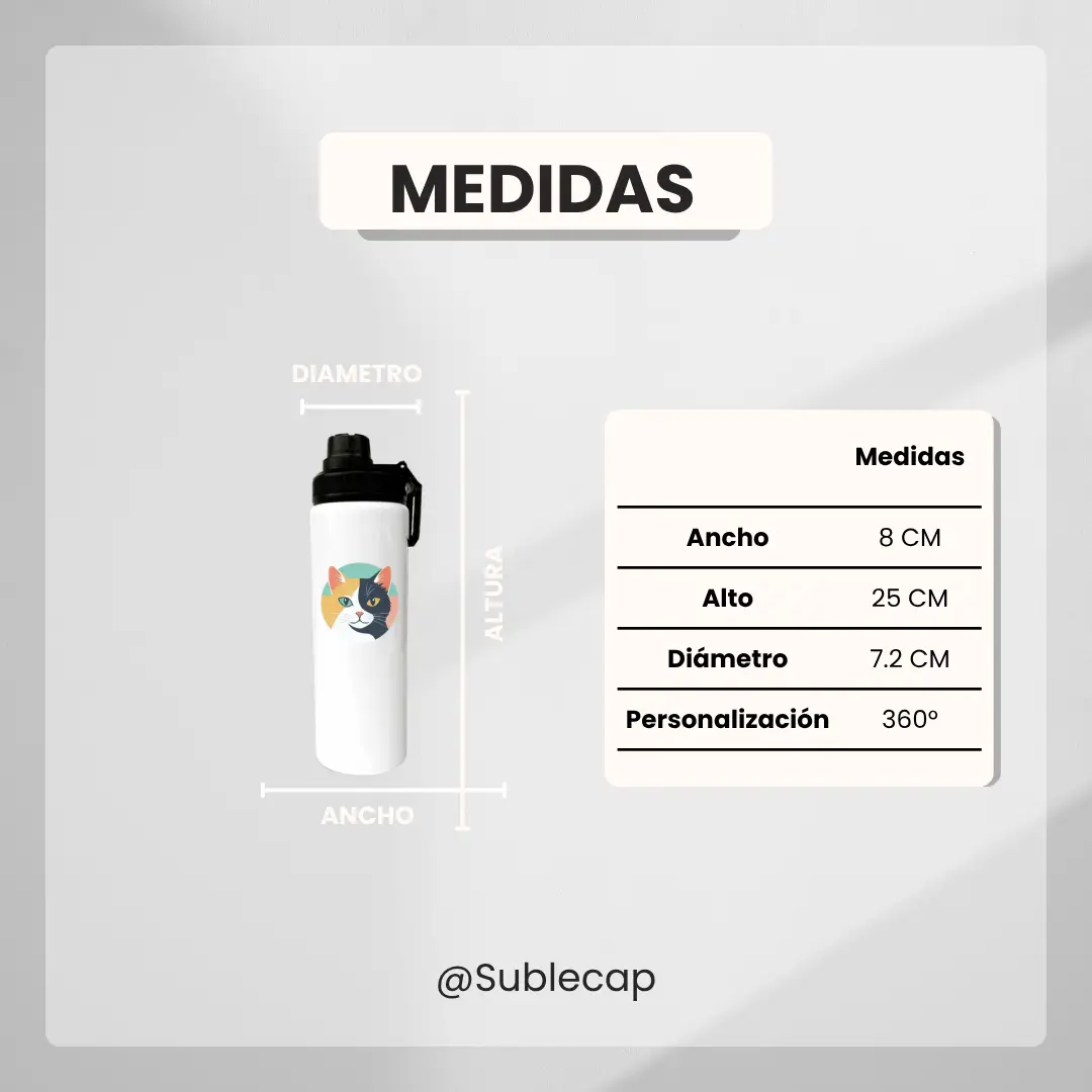 Botella sublimada 800 ml - Imagen 2