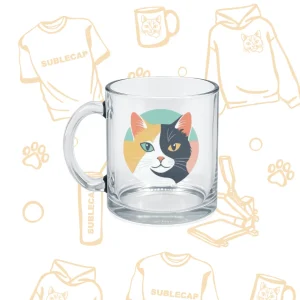 Taza transparente sublimada 325 ml